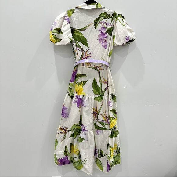 Zara Floral Printed Belted Shirt Midi Dress. Blogger fave. - Picture 11 of 16